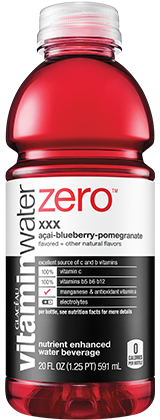 TOPS VENDING Vitamin-Water-Zero-Acai-Blueberry-Pomegranate-20oz-Bottle Snacks  